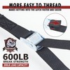 Cartman 1" x 12' Lashing Straps Cargo Tie-Down Strap Up