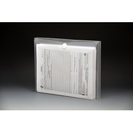 Lion Vel-Close-R Clear Poly Envelopes with Gusset, Letter, Side Load, 6 EA/Pack, 1-Pack (22030-CR)