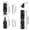 MC4 Solar Plug - 6 Pairs Male/Female, IP67 Waterproof, Solar