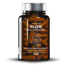 Molecular Labs Flow Digestive Support Psyllium Enzimas Citrato Magnesio B12 Cápsulas
