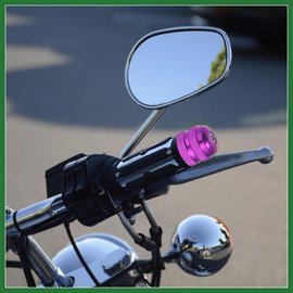Motoforti 1 Pair 7/8" 22mm Purple Motorcycle Handlebar End Grips Ends Plugs Long-lasting