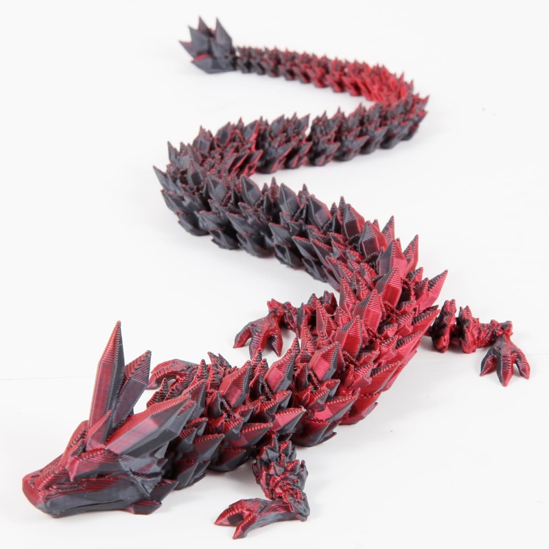 Cuanvitch 3D Printed Dragon Egg Toy 12" Crystal Articulated Dragon