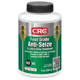 CRC Food Grade Anti-Seize & Lubricating Compound, 8 Wt Oz, Anti-Seize Grease for Fittings, Bushings, Flanges, Headers, NSF H1 Registered