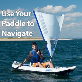 Sea Eagle QuikSail- Universal Kayak Quick Sail - Easy Setup