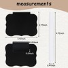 Labels for Storage Boxes,Basket Labels,Chalkboard Labels,12 Black Labels with 2