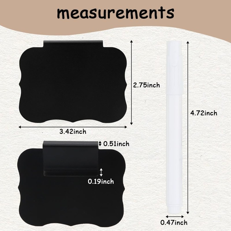 Labels for Storage Boxes,Basket Labels,Chalkboard Labels,12 Black Labels with 2