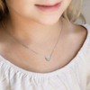 CHENGMEN Initial Necklace Alphabet Letter Z Engraved Tiny Cute Matte