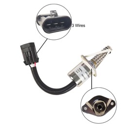 Fuel Shut Off Solenoid, 6681512 6681513 ELL70-0065 Brake Solenoid Fit for Bobcat Skid Traction S100 S250 S130 S300 A220 S70 S150 S160 S175 S185 S205 S220 S450 S510 S530 S550 (12 V)