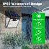 kuyimy Solar Lights Outdoor, 72 LED Motion Sensor Wall Light,