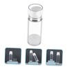 SAFIGLE 4pcs Airless Pump Bottle Refillable Travel Lotion Dispenser Transparent
