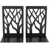 KISHNELL Soporte Sujeta Libros Decorativos De Metal 2 Piezas Modernos