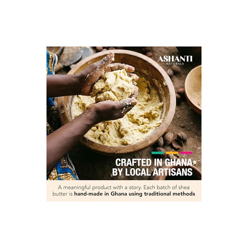 ASHANTI NATURALS 100% suave y cremoso natural mantequilla de karité