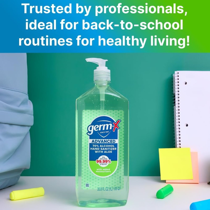 Germ-X Advanced Hand Sanitizer with Aloe and Vitamin E, 1