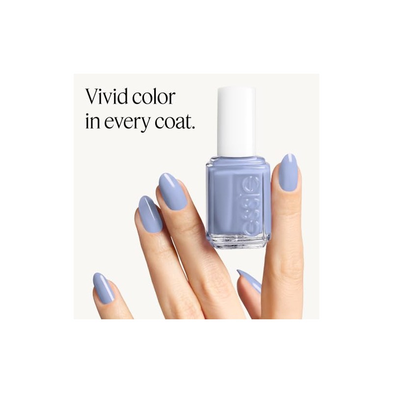 essie nail polish, bikini so teeny, blue shimmer nail polish,