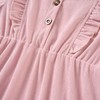 Vieille 4t Girls Pink Dress Long Sleeve Ruffle Dresses Cute
