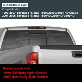 G-PLUS Third 3rd Led Brake Light Rear Cargo Lamp Compatible with Chevy Silverado GMC Sierra 1500 2500 3500 1999-2006/Fit Chevy Silverado GMC Sierra 1500HD 2500HD 3500HD 2001-2006 ‎16525205 5978318