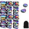 XFSRG 30 Pieces Magnetic Hematite Magnets Colors Fridge Magnets with