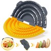 Updated 4-in-1 Tortilla Sealer Crimper, Adjustable 4"+6"+8"+10" Tortilla Crimper Quesadilla