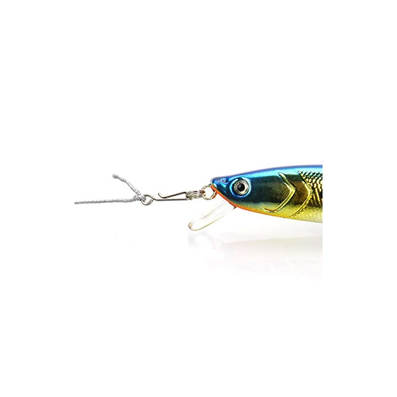 Z&S - 100 clips giratorios de acero inoxidable para colgar