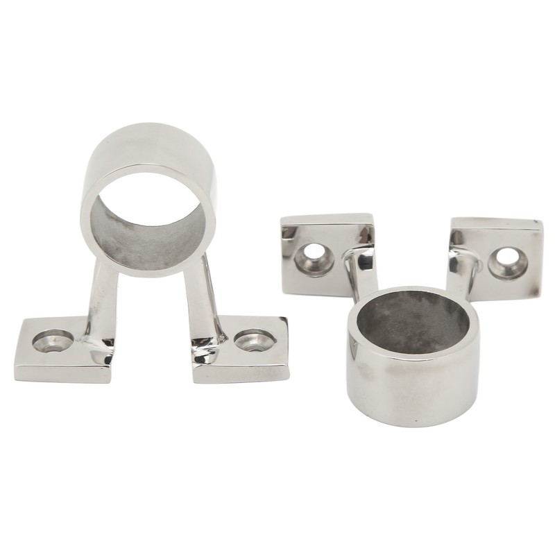 2Pcs Marine Boat Hand Rail Fitting Center Support Bracket Stanchion