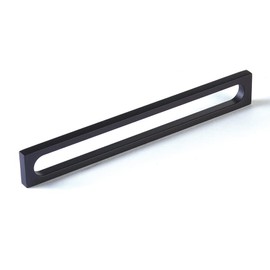 Schaub 10034-MB Cafe Collection 8 in. (203mm) Oval Slot Pull, Matte Black