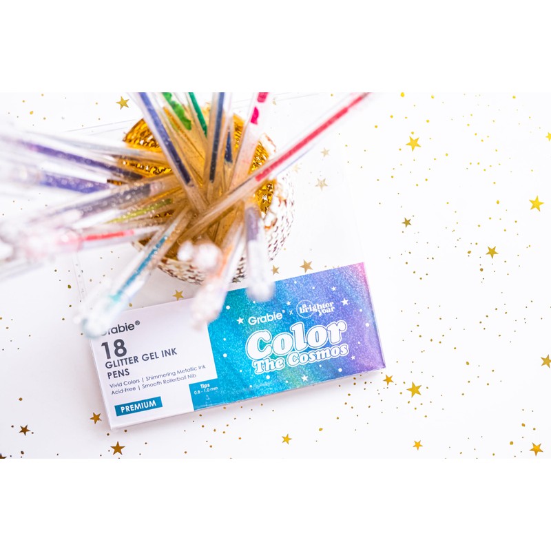 A Brighter Year + Grabie Color the Cosmos 18 Glitter