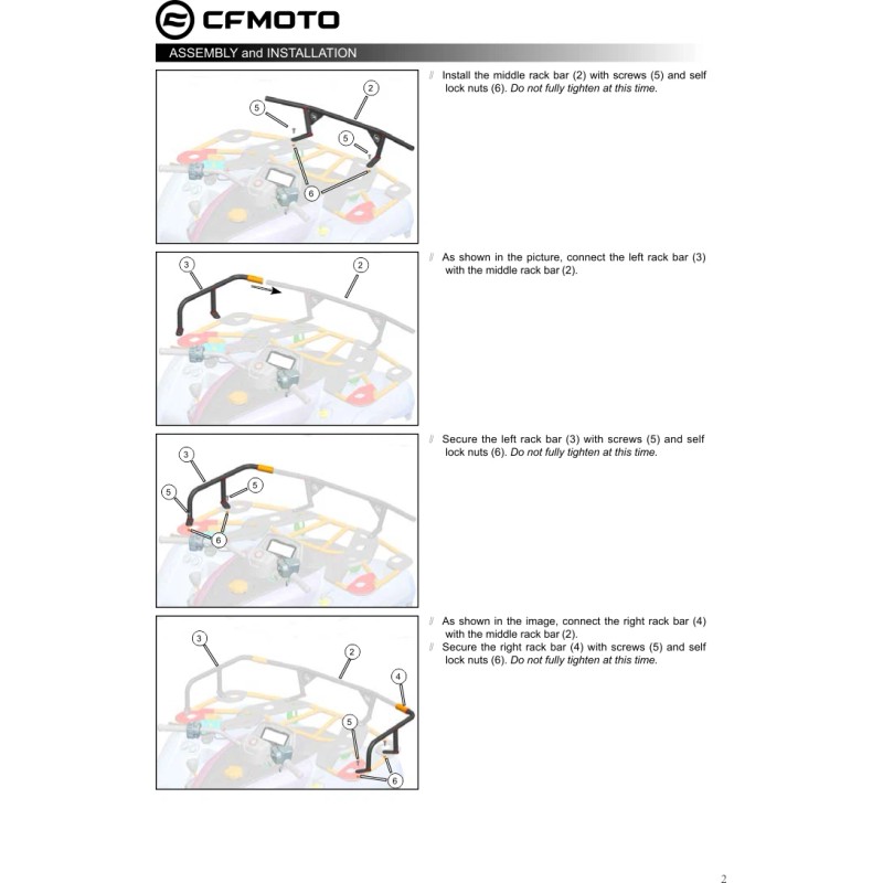 CFMOTO CFORCE 400 Gen. 2 Front Rack Extender, CFMOTO OEM