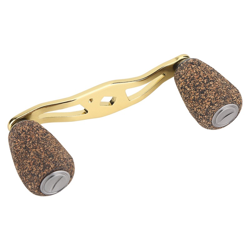 Fishing Reel Handle Wood Knob Carbon Fiber Frame with Fittings