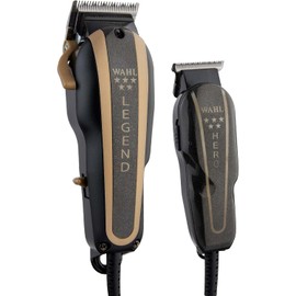 Wahl - Combo profesional de peluquero 5 estrellas, modelo número 8180, negro/marrón para hombre, kit de 1 pieza