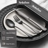 4-pieces Travel Set with Case Portable Silverware Utensils Set for