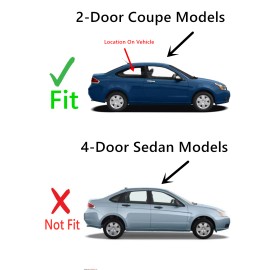 NAGD Fits 2008-2011 Ford Focus 2Dr Coupe Passenger Right Quarter Glass Window