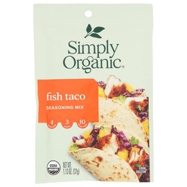 Simply Organic Seasoning Mix Fish Taco -- 1.13 oz - 2 pc