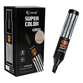 Vaga 6 Marcador Jumbo Aceite Negro Para Letreros Secado Rapido