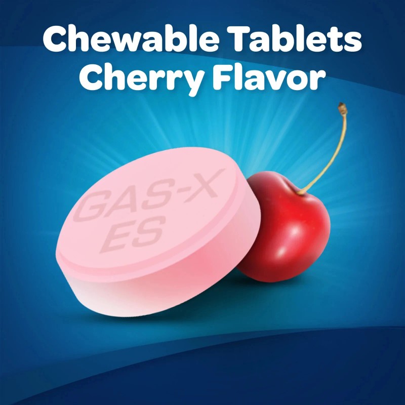 Gas-X Extra Strength Chewable Tablets, Simethicone 125 mg, Cherry Creme,