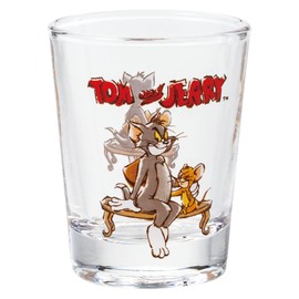 Tom and Jerry SAN3653-7 Mini Glass, 1.7 fl oz (50 ml), Bench, Made in Japan