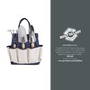 PICNIC TIME Garden Tote with Tool Set, Gardening Tools Organizer