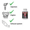 PURSHOT Motorcycle, Engine Cleaning additive, Complete curative Treatment for The