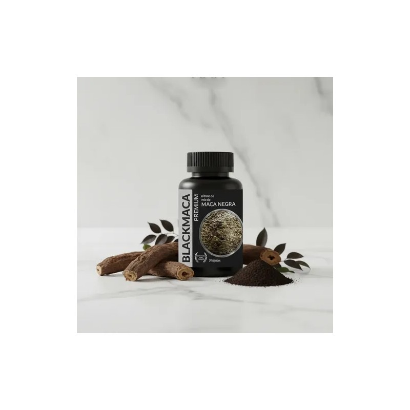 3 Pack Blackmaca Raíz Maca Negra 30 Caps Sabor Natural