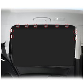 Magnetic Car Rear Side Window Shade (2 Pcs) - 100% Blocks Light, Easy Install for Baby, Pets & Car Owners, UV & Heat Protection, Universal Fit, Durable & Reusable