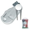 Golf 5 In 1 Divot Tool Cleaning Brush Scorer Ball