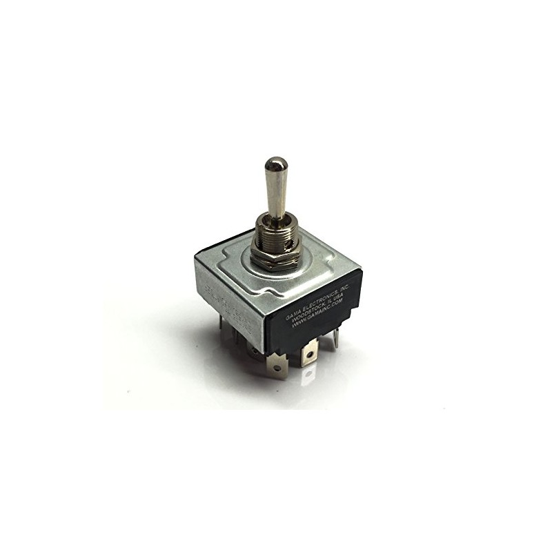 4 Pole, Double Throw Momentary On-Off-Momentary On Toggle Switch 4PDT