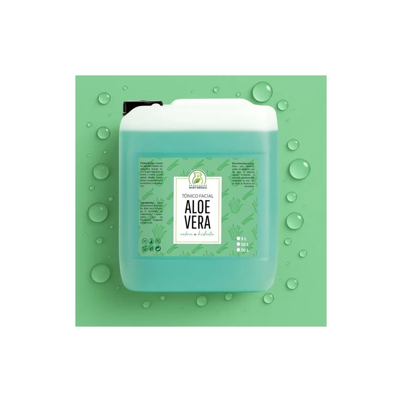 Tónico Facial De Aloe Vera Hidratante (5 Litros)