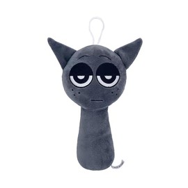 Splanky 20cm Plush Sprunki Plush Toy Monster Character Character Horror Game Surroundings Horror Music Game Christmas for Kids (Gray)