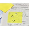 ONLYKXY 4 Pack Transparent Sticky Notes 7.6x7.6CM Self-Stick Book Tabs