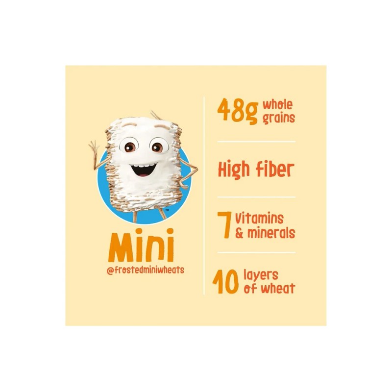 Kellogg's Frosted Mini-Wheats Cereal 55oz Family Size Box Fiber