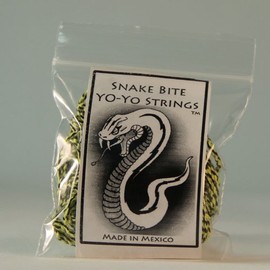 Snake Bite Yo-Yo Strings - 100% Polyester multi-color Strings- Split Lime