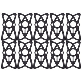 Eco Ride World Anti-Shedding Rubber Bands for Bicycles Bikes and Smartphones (Black, 10 Sheets) isr_009