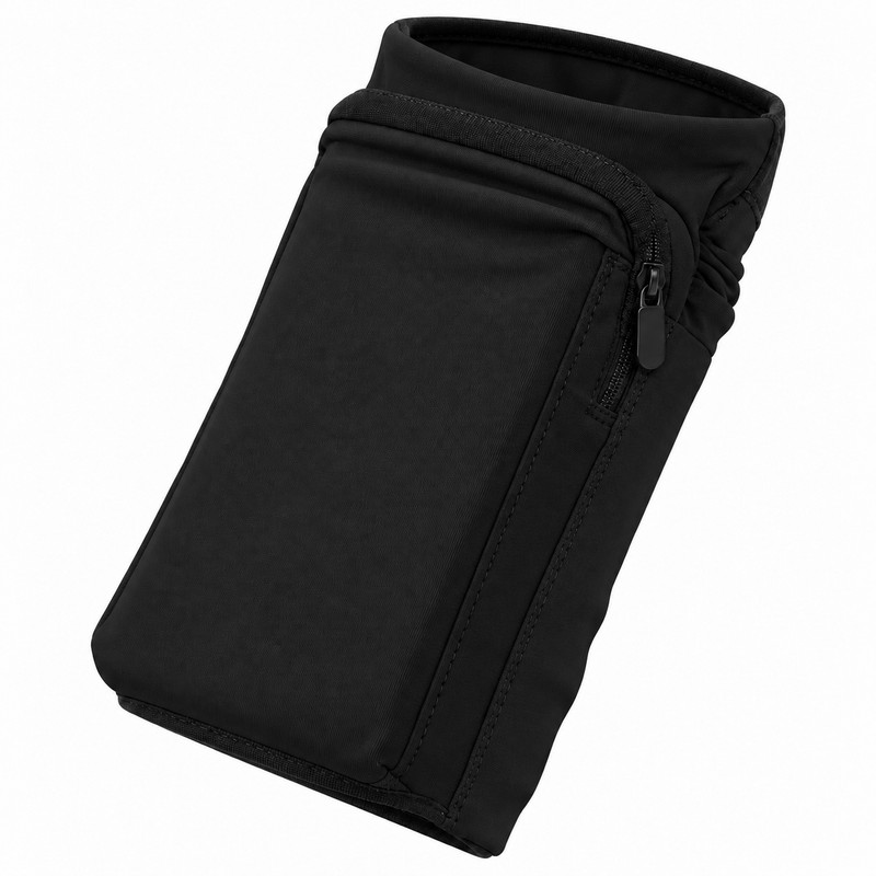 Wrist Wallet with Phone Pocket & Zippered Storage, Stretchable Running