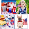 15 Pieces Labor Day American Flag Faux Leather Sheets Glitter