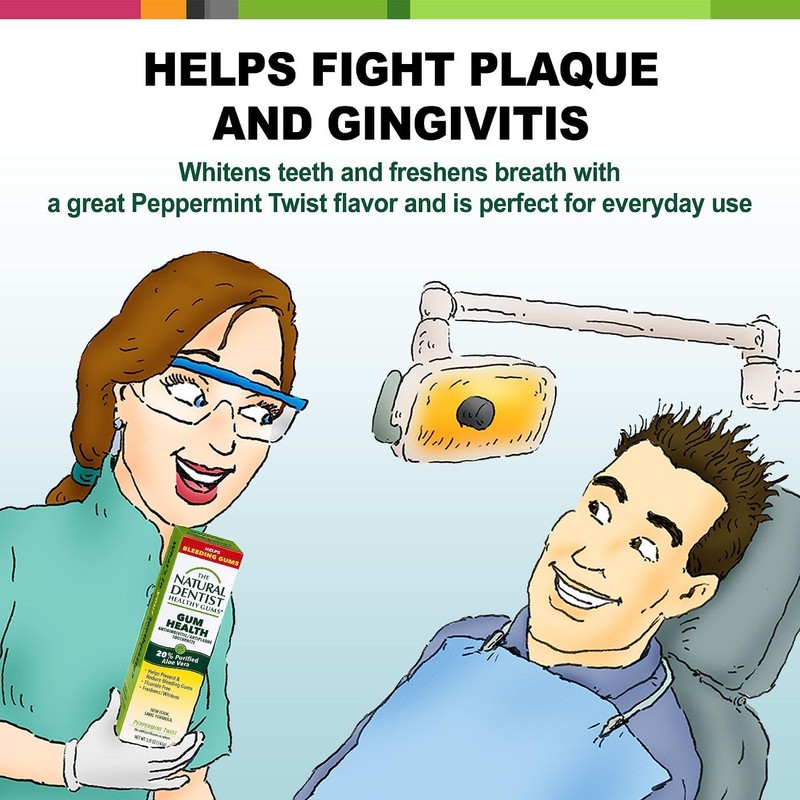 The Natural Dentist Gum Health Toothpaste, 20% Purified Aloe Vera